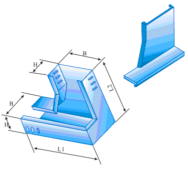 XQJ-C-2E垂直等徑右下彎通